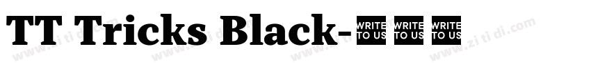 TT Tricks Black字体转换 TT Tricks Black字体转换